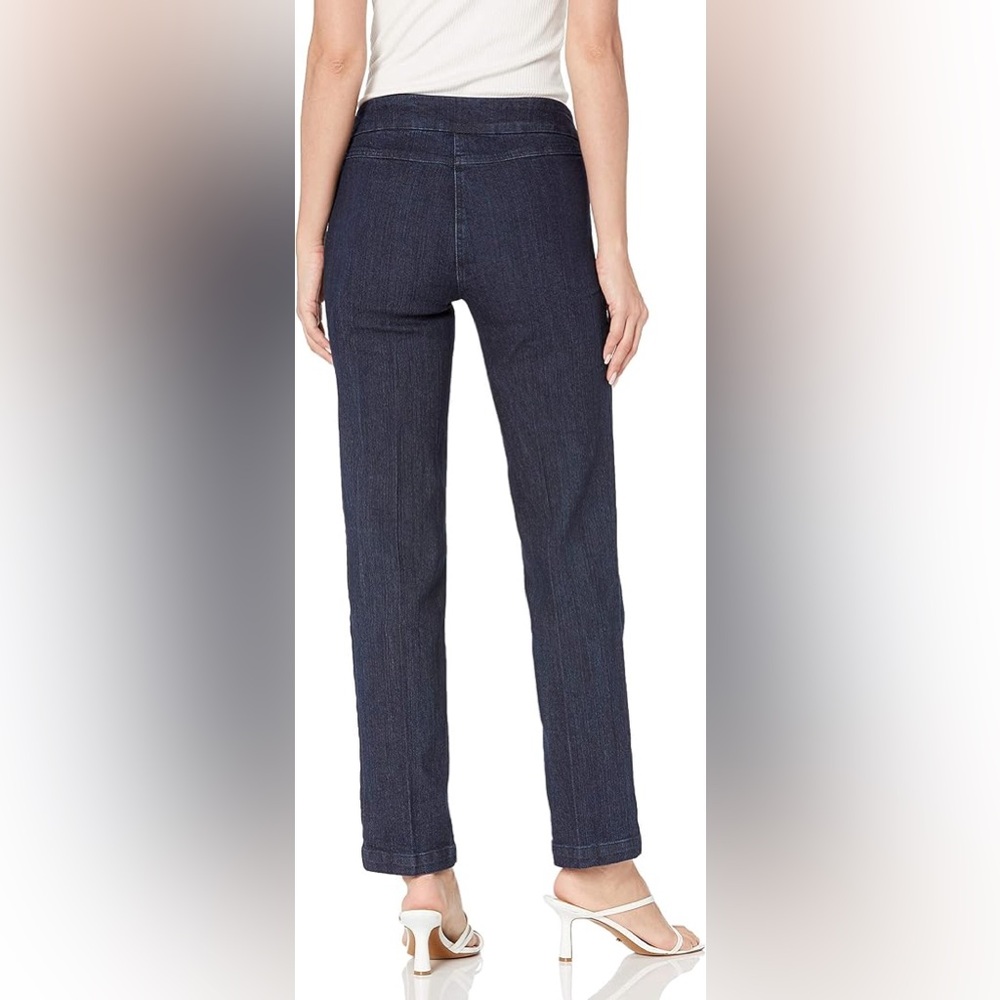 SLIM-SATION Women’s Pull-on Relaxed Leg Pant with Tummy Control - Picture 2 of 8